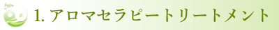 3.アロマセラピートリートメント